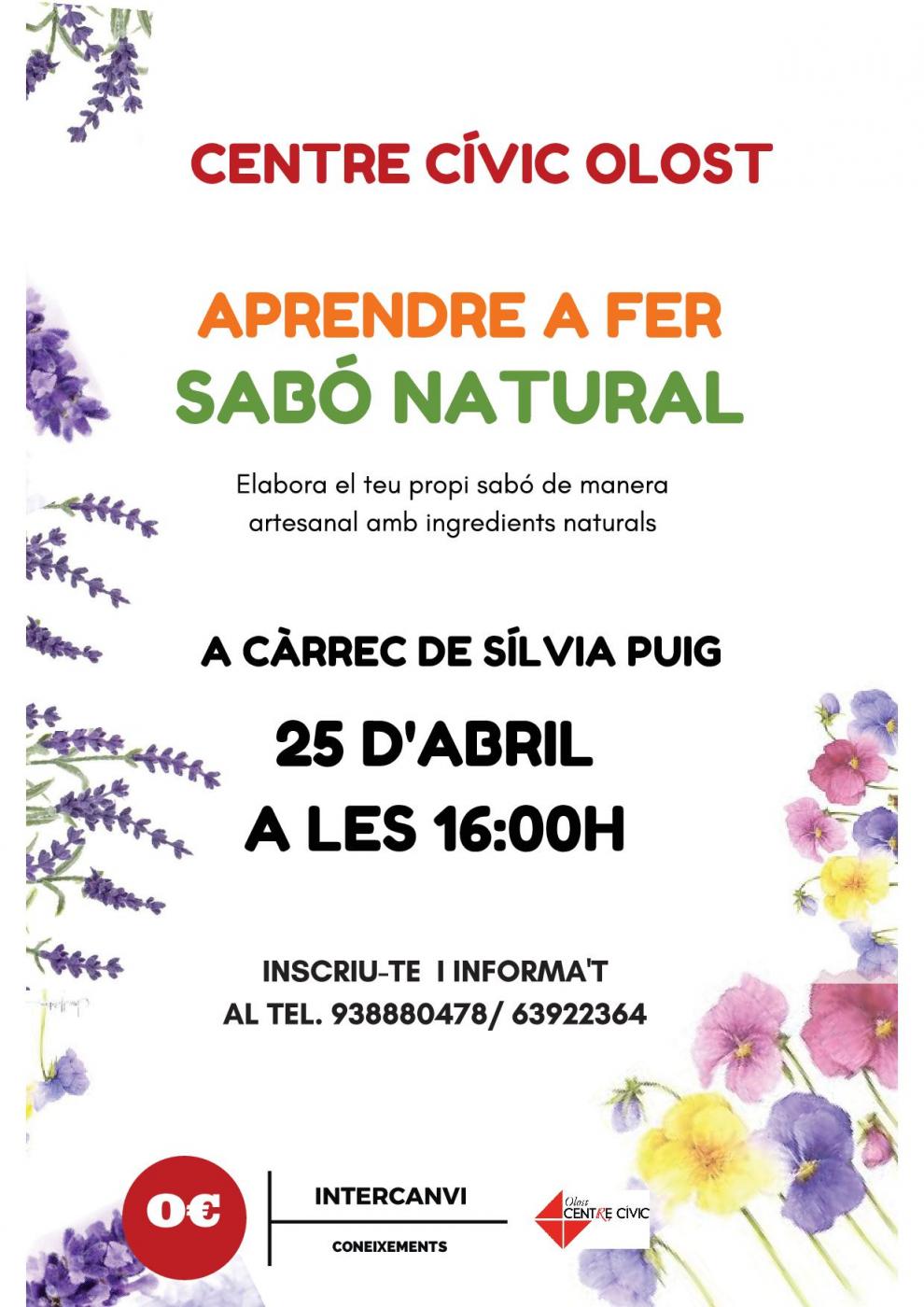 Taller de sabó natural al Centre Cívic d'Olost